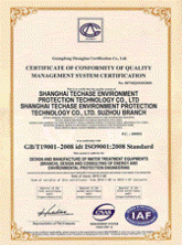 ISO9001质量管理体系证书